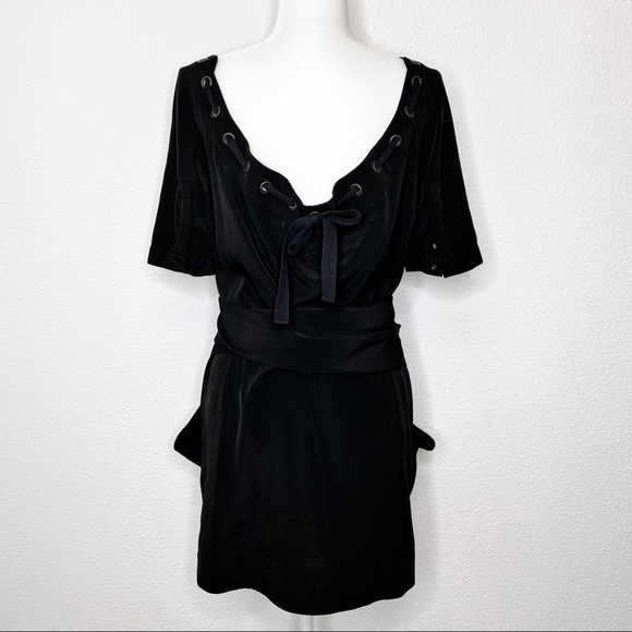 All Saints Spitalfields Grommet Button Front Dress - Picture 6 of 8